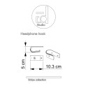 Support pour casque sous bureau / étagère Support pour casque sous bureau / étagère