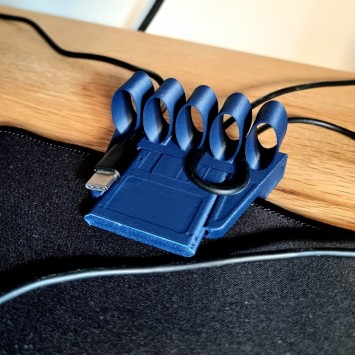 Support de câbles pour tapis de souris