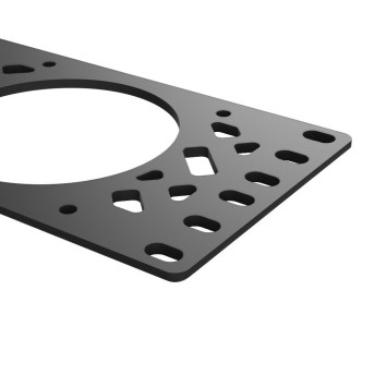 Plaque ventilateur 80mm pour rack 10"