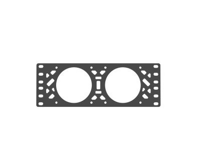 Plaque ventilateur 80mm pour rack 10"