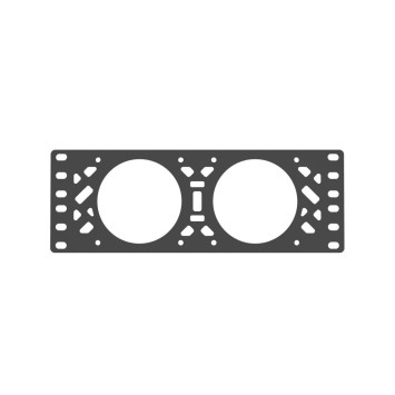Plaque ventilateur 80mm pour rack 10"